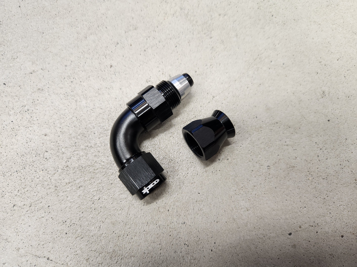 90° AN6 PTFE liitin x1