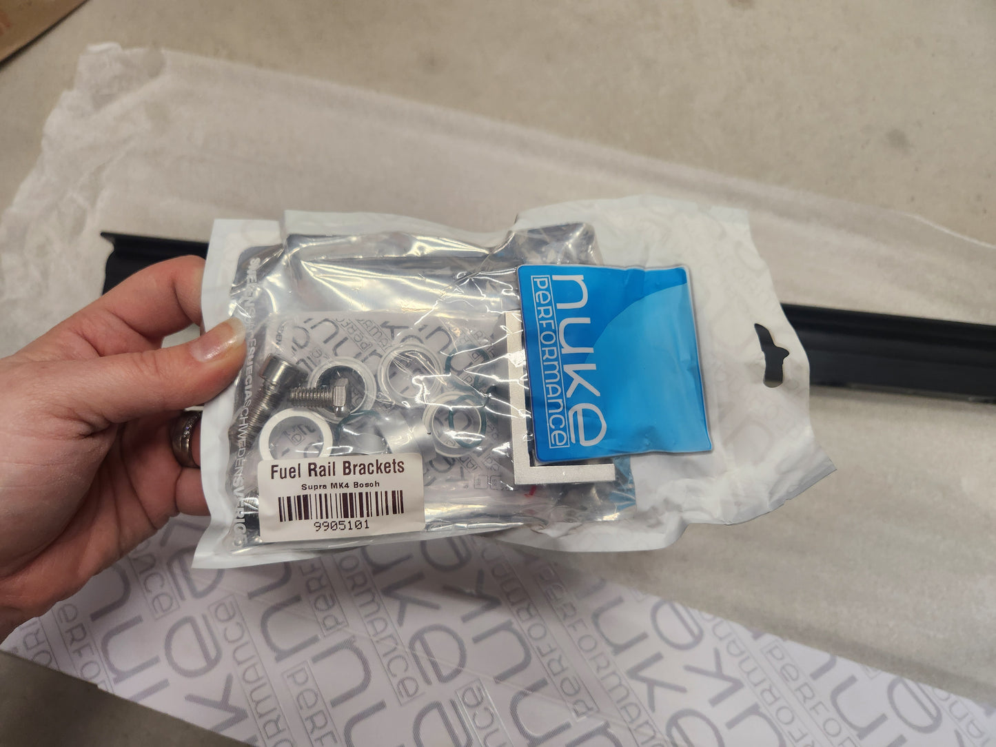 Nuke Performance Toyota Fuel Rail 6cyl 2JZ 14mm Injectors (non VVTi) Bolt On