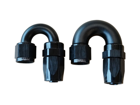 AN12 liitin 180° (kumiletkulle) Full Flow