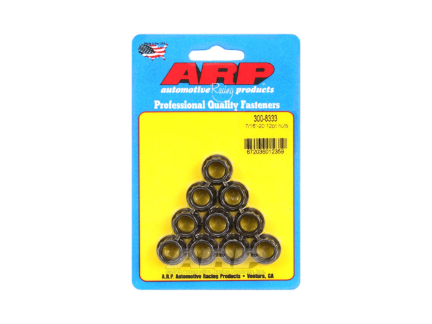 ARP 7/16-20 12pt, Nut Kit