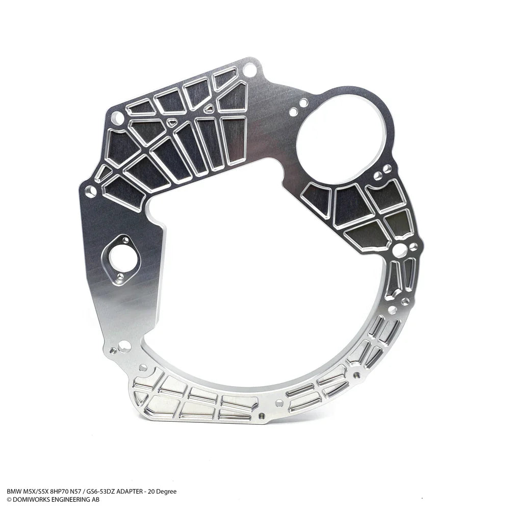 BMW M5x/S5x - 8HP 45/50/70/75 N57 B57 B58 Adapterisarja - M20, 20 Degree Tilt