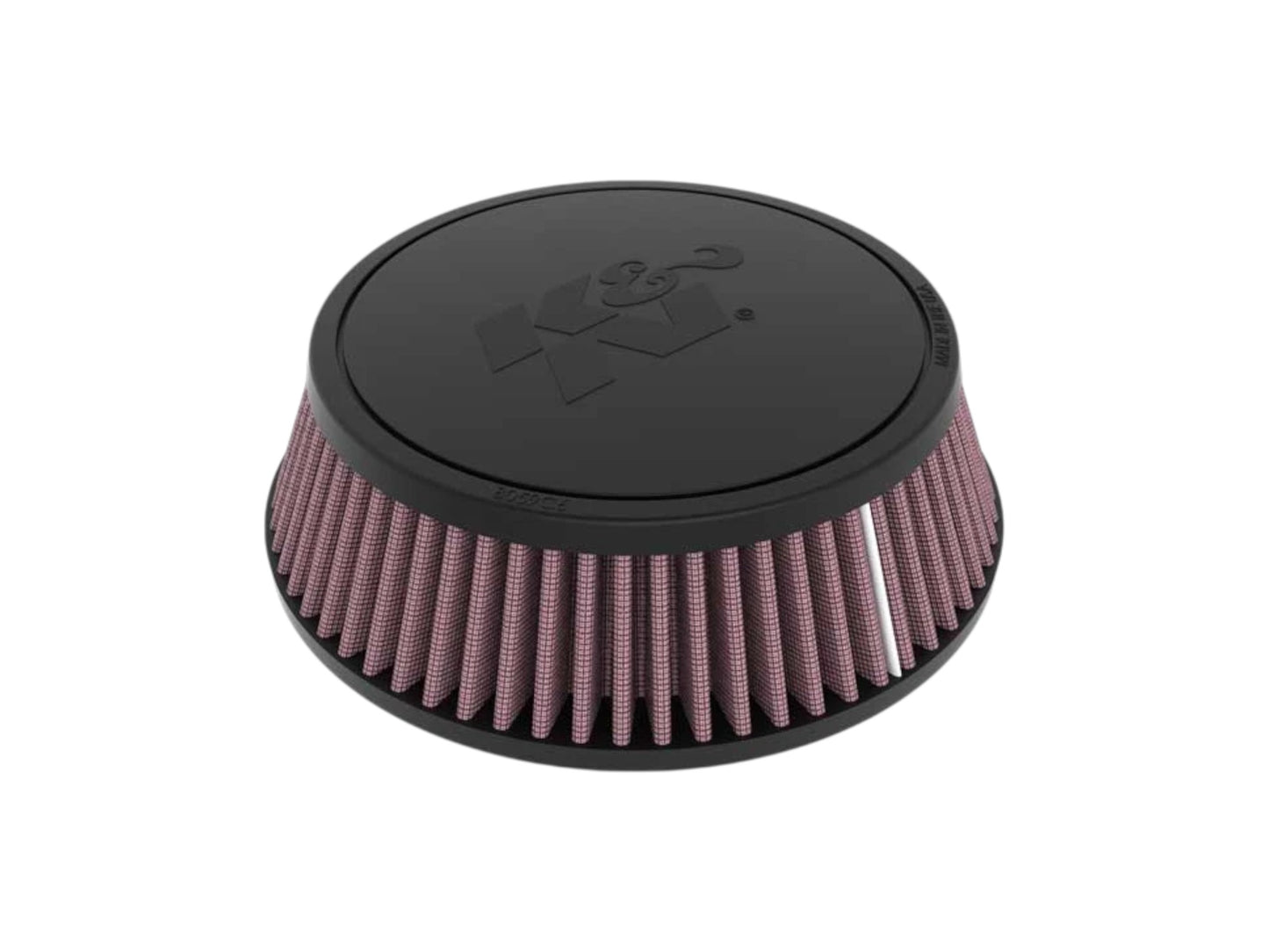 K&N High-Flow Original Universal Air Filter - 4-1/16" FLG, 6-7/8"B, 5-7/8"T, 2-3/16"H, W/SMOG PORT