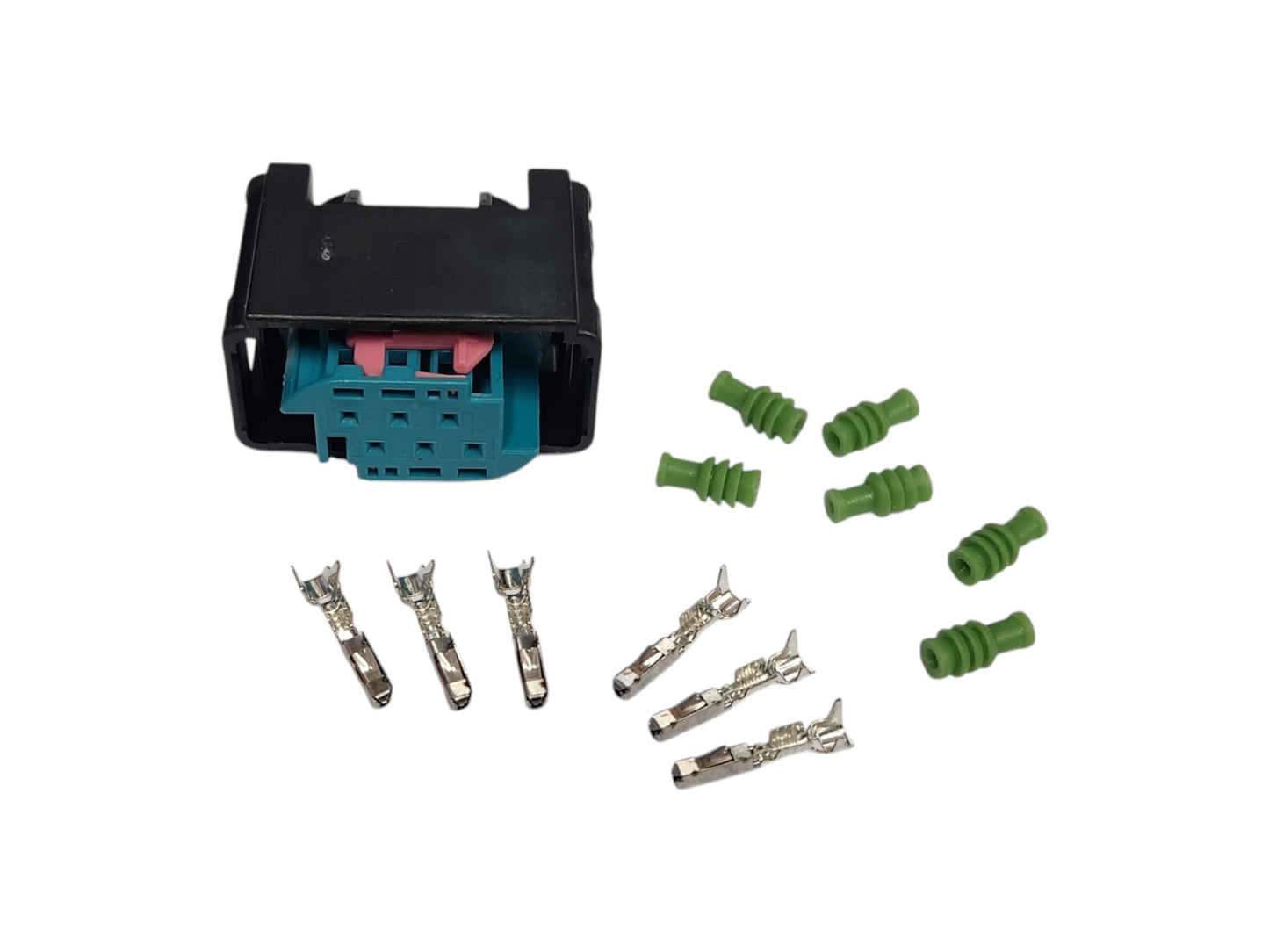 Liitin 6-napainen (Kaasuläppäyksiköihin)