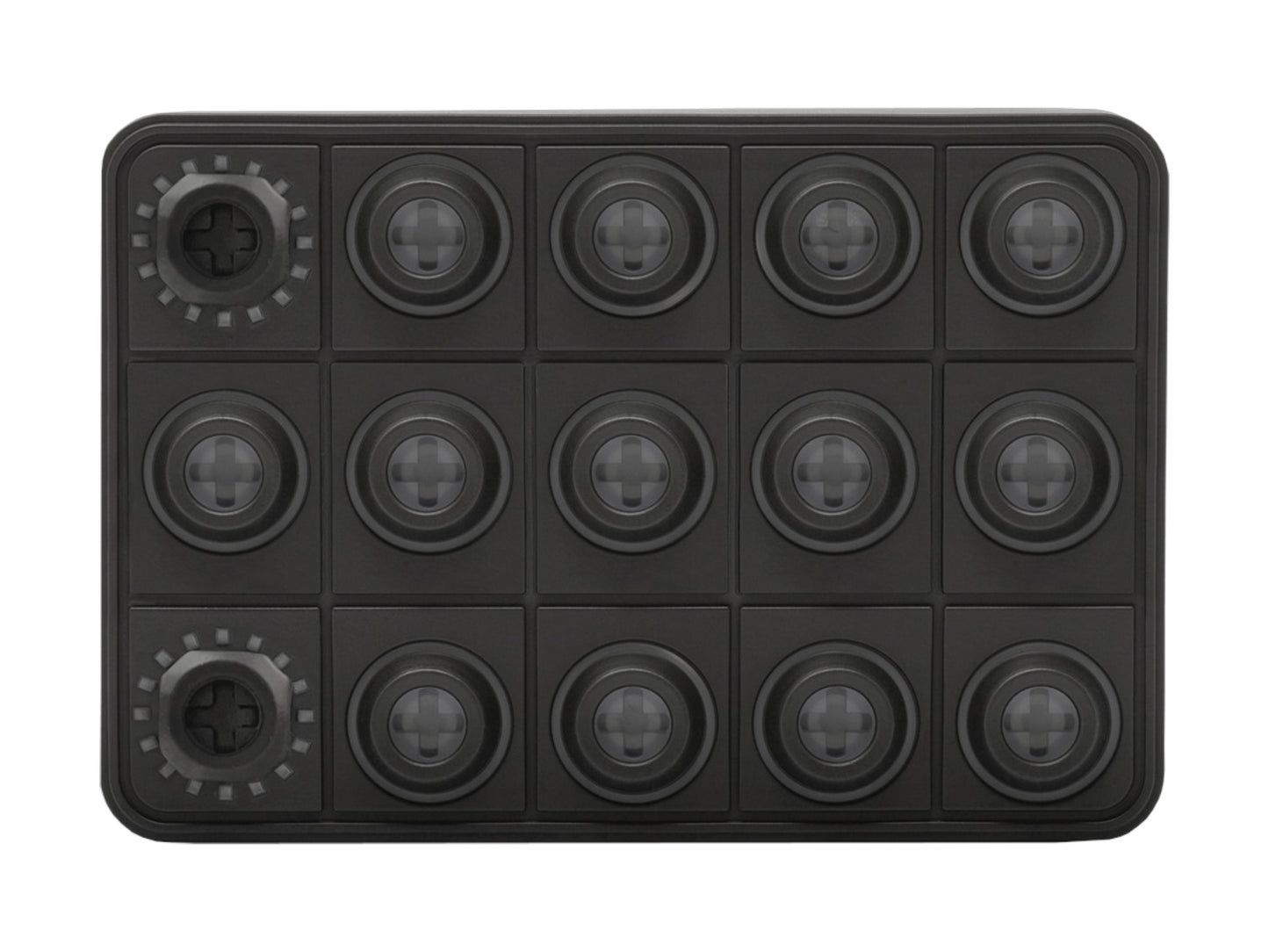 Blink Marine - CAN Näppäimistö (15 painiketta, 2 kiertokytkintä) Multi Color LED / Rubber Knob / IP67