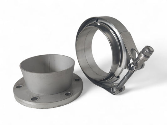 Downpipe lähtö 6-bolt - V-Band 3,5" Kit (Holset HX40)