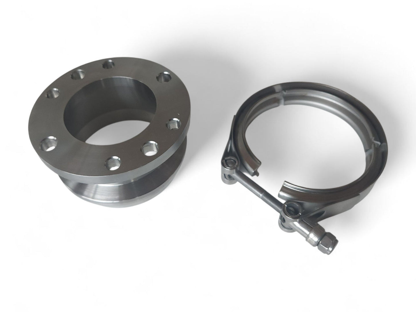 Downpipe lähtö 4/6-bolt - V-Band 3,5" Billed (Holset HX40)