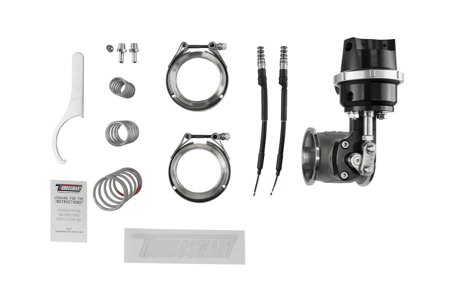 Turbosmart - Compressed Gas (CO2) StraightGate50 - Inbuilt Solenoids - 7PSI Black (Control In Cap CO2 Boost Control)