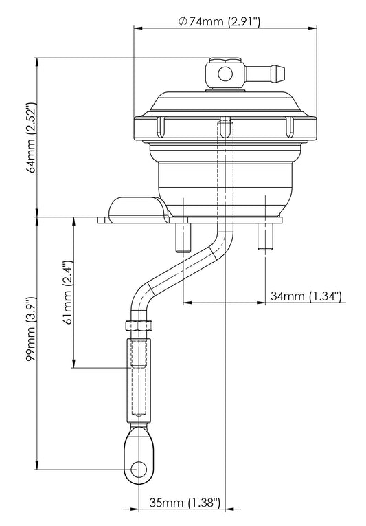 Turbosmart - IWG75 Hukkaportin Kello Garrett GTX28R SR20 7PSI