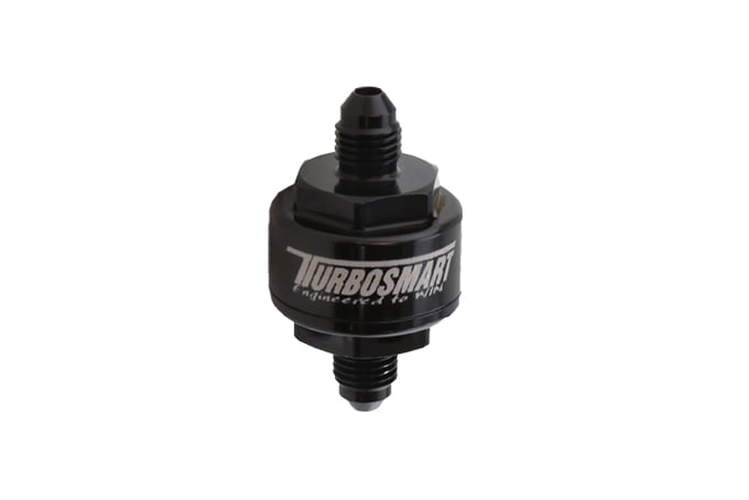 Turbosmart - Billet Turbo Öljynsuodatin 44um -3AN (Black)