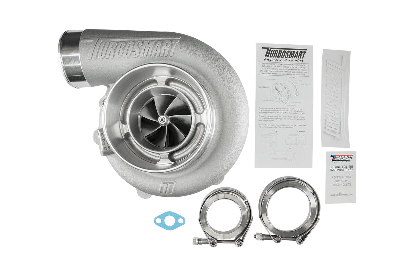 TS-1 Turboahdin 5862 V-Band 0.82 A/R Ulkoinen Hukkaportti (Reverse Rotation)