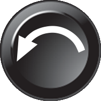 Radial arrow counterclockwise (15mm CAN Näppäimistö Icon)