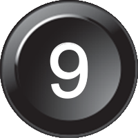 Number 9 (15mm CAN Näppäimistö Icon)