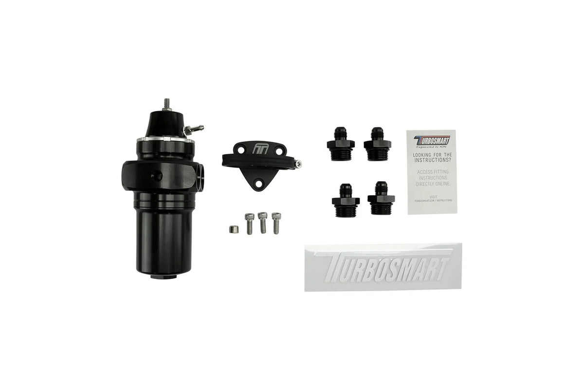 Turbosmart - FPRF6 Polttoaineen Paineensäädin + Suodatin (Black)