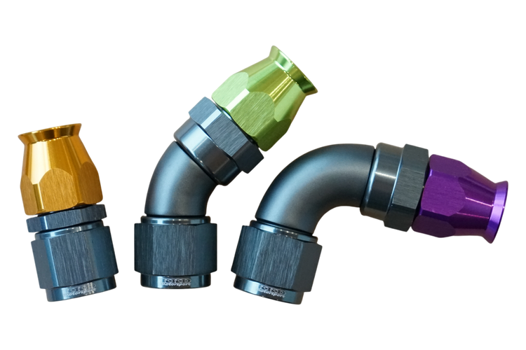 AN8 liittimet PTFE (teflon letkulle)