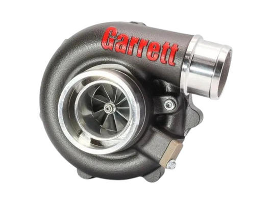 KKD motorsport Garrett G-Series II G25-585 turbocharger supercore with red logo and metallic compressor wheel