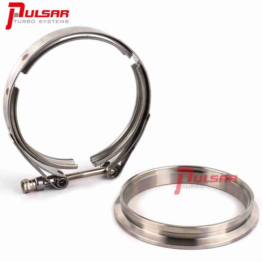 Pulsar Turbo Systems 400 T4 Turbo 4'' Stainless Steel Flange Clamp Kit