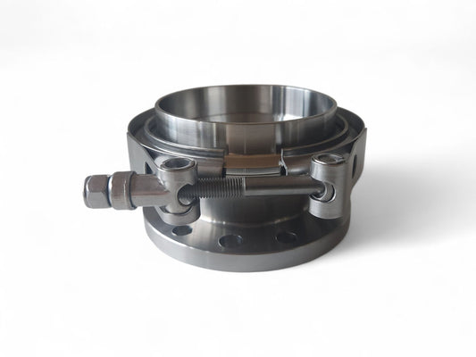 Downpipe lähtö 4/6-bolt - V-Band 3,5" Billed (Holset HX40)