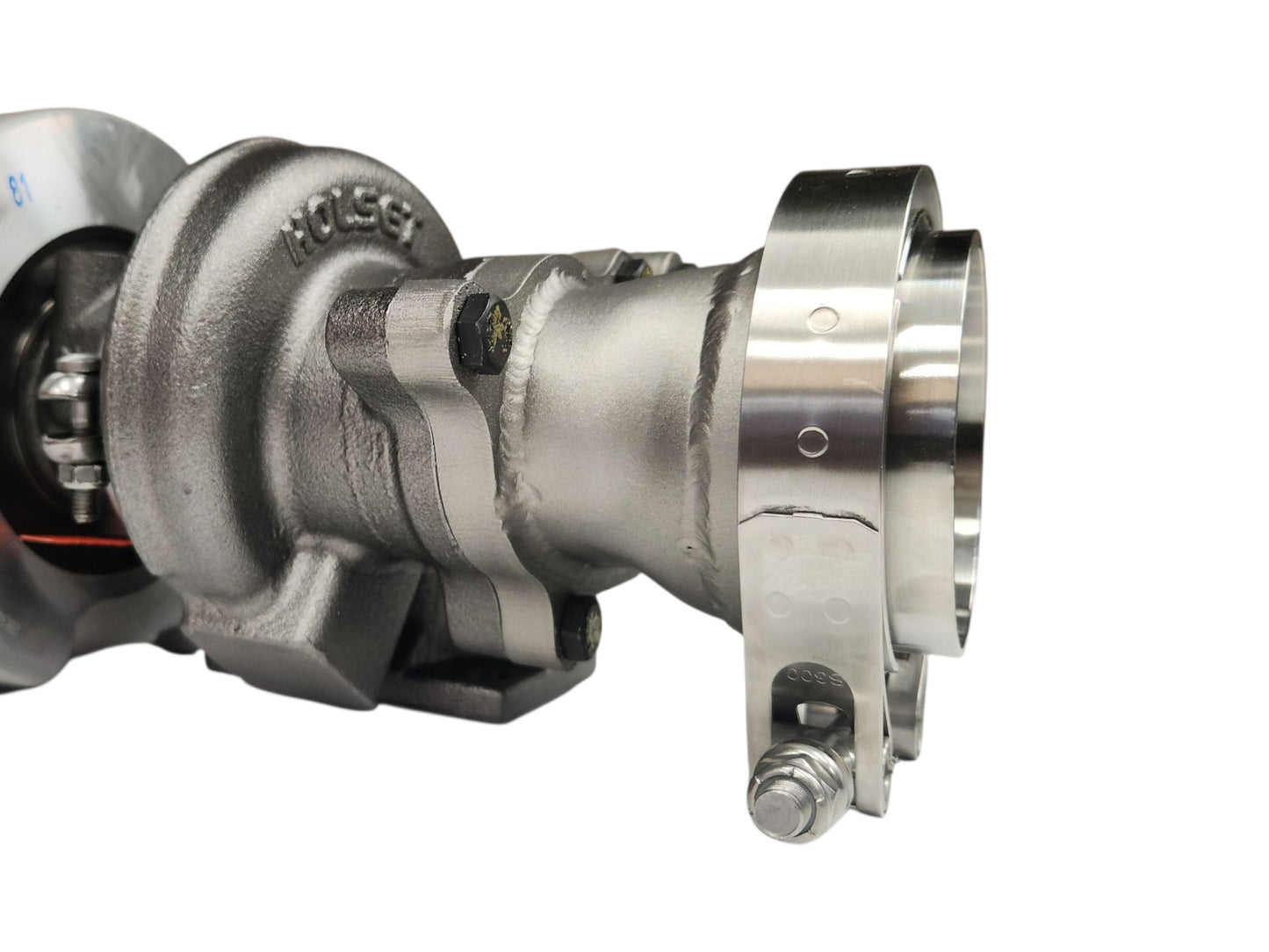 Downpipe lähtö 5-bolt - V-Band 3'' (Holset HE221W / HX27W)