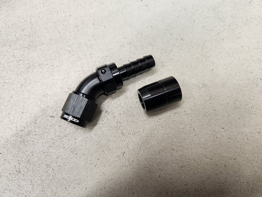 45° AN6 liitin letkukaralla x1