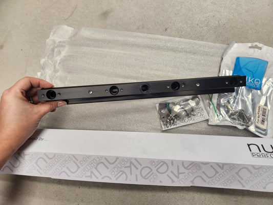 Nuke Performance Volvo 4cyl Red Engine 8v/16v Fuel Rail - Bolt On