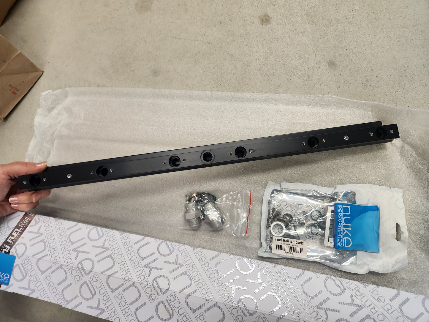 Nuke Performance Toyota Fuel Rail 6cyl 2JZ 14mm Injectors (non VVTi) Bolt On