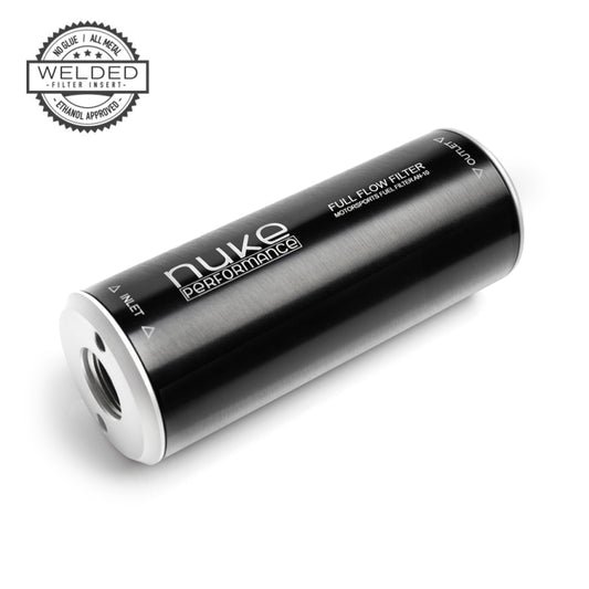 Nuke Performance Fuel Filter Slim 100 micron AN-10 (Stainless Steel Element)