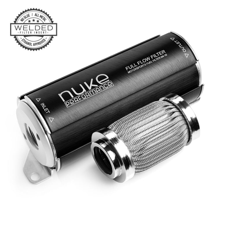 Nuke Performance Fuel Filter 100 micron AN-10 (Stainless Steel Element)