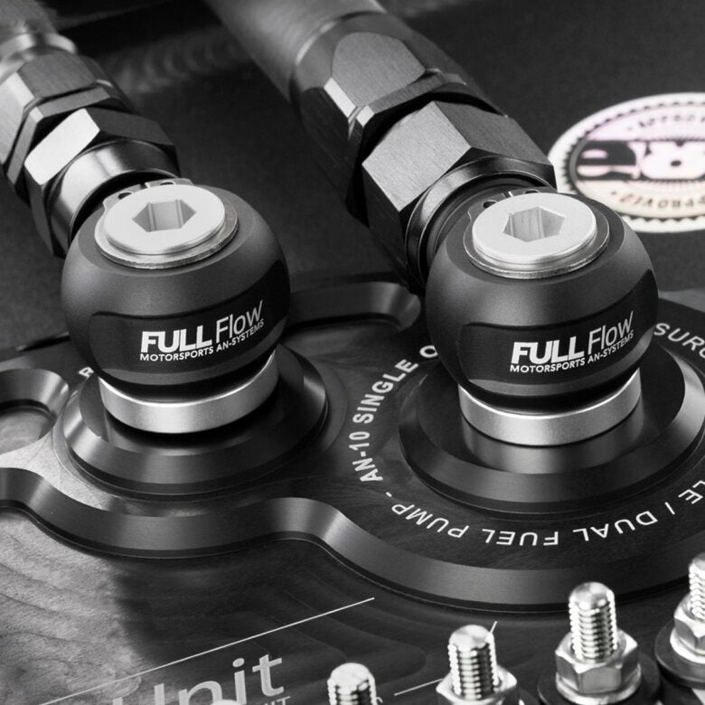 Nuke Performance 3/8 NPT Full Flow Swivel Banjo Fittings (3/8 NPT to AN-6 Male)