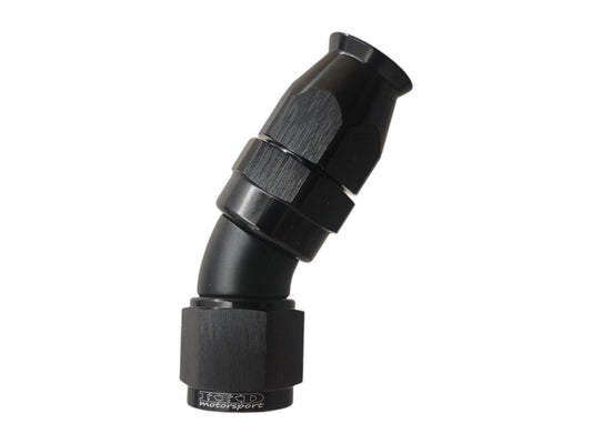 AN8 liitin 30° PTFE (teflon letkulle) Full Flow