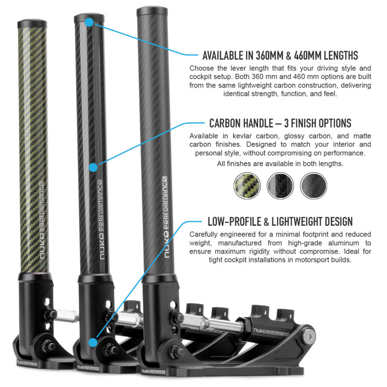 Nuke Performance Hydraulic Handbrake DriftSpec Pro, Glossy Carbon 460