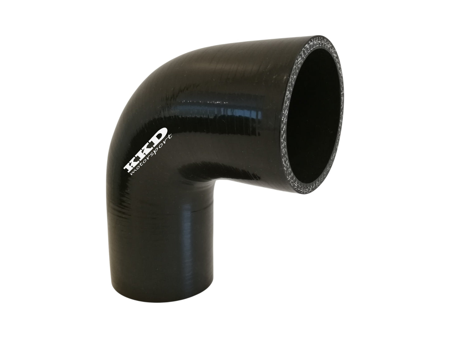 Silikoni Supistaja 90° (63 - 76,1mm) Musta