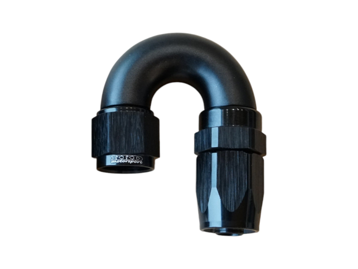 AN8 liitin 180° (kumiletkulle) Full Flow