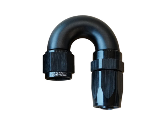 AN8 liitin 180° (kumiletkulle) Full Flow