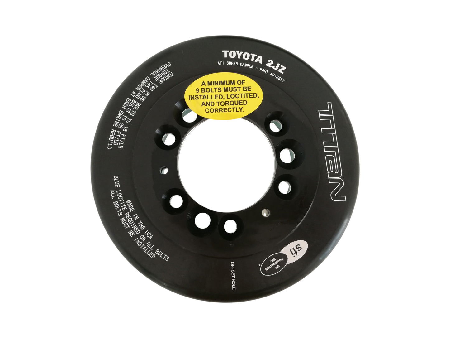 Titan Motorsports / ATI Crank Damper Pulley V2 for Toyota Supra