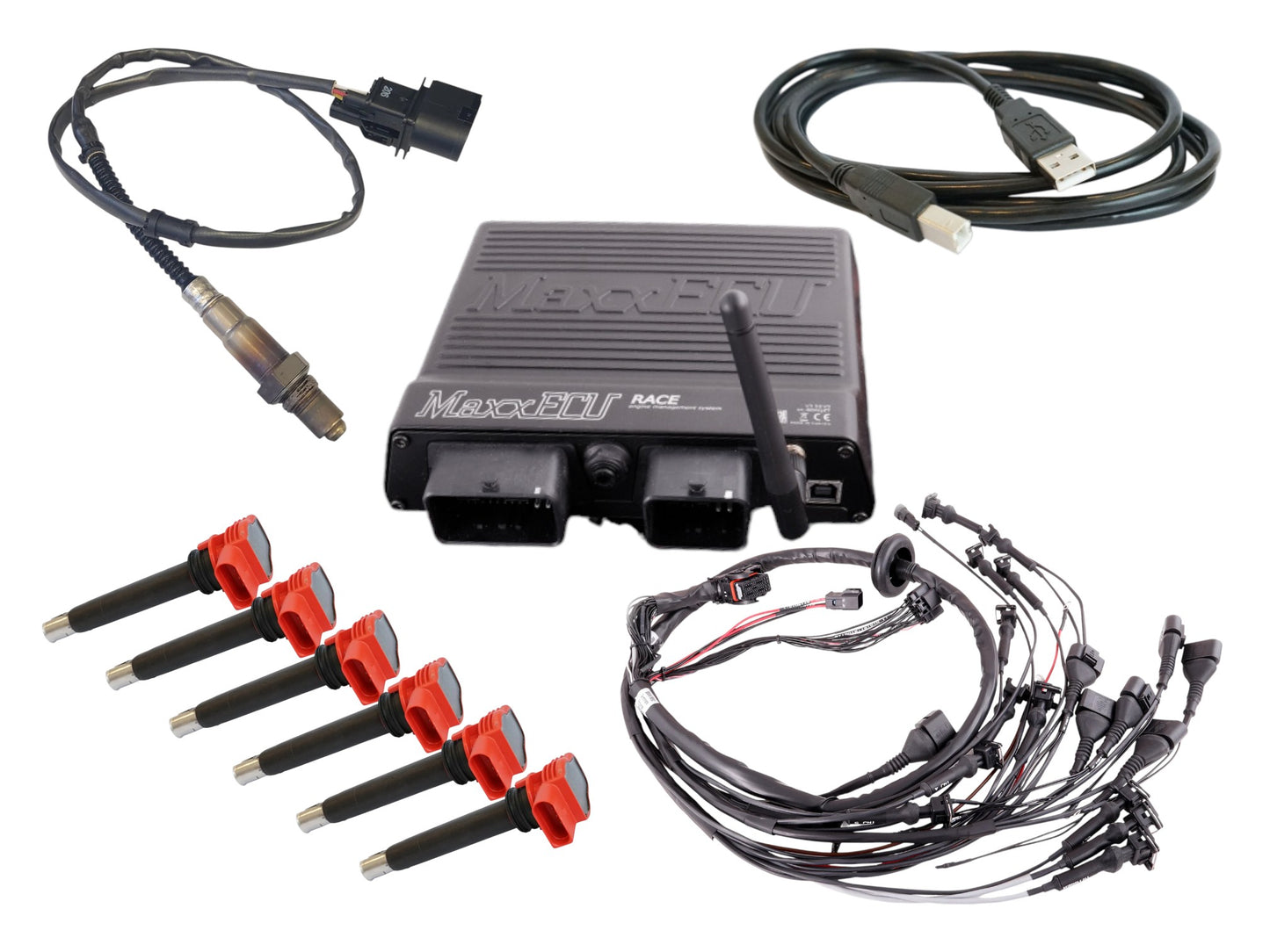 BMW M50 Moottorinohjaus Kit (MaxxECU RACE + Moottorin johtosarja + Bosch puolat + LSU 4.2 Lambda)