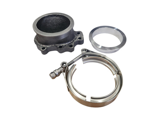 Downpipe lähtö 5-bolt - V-Band 3'' valurautainen (Garrett GT-Sarja)