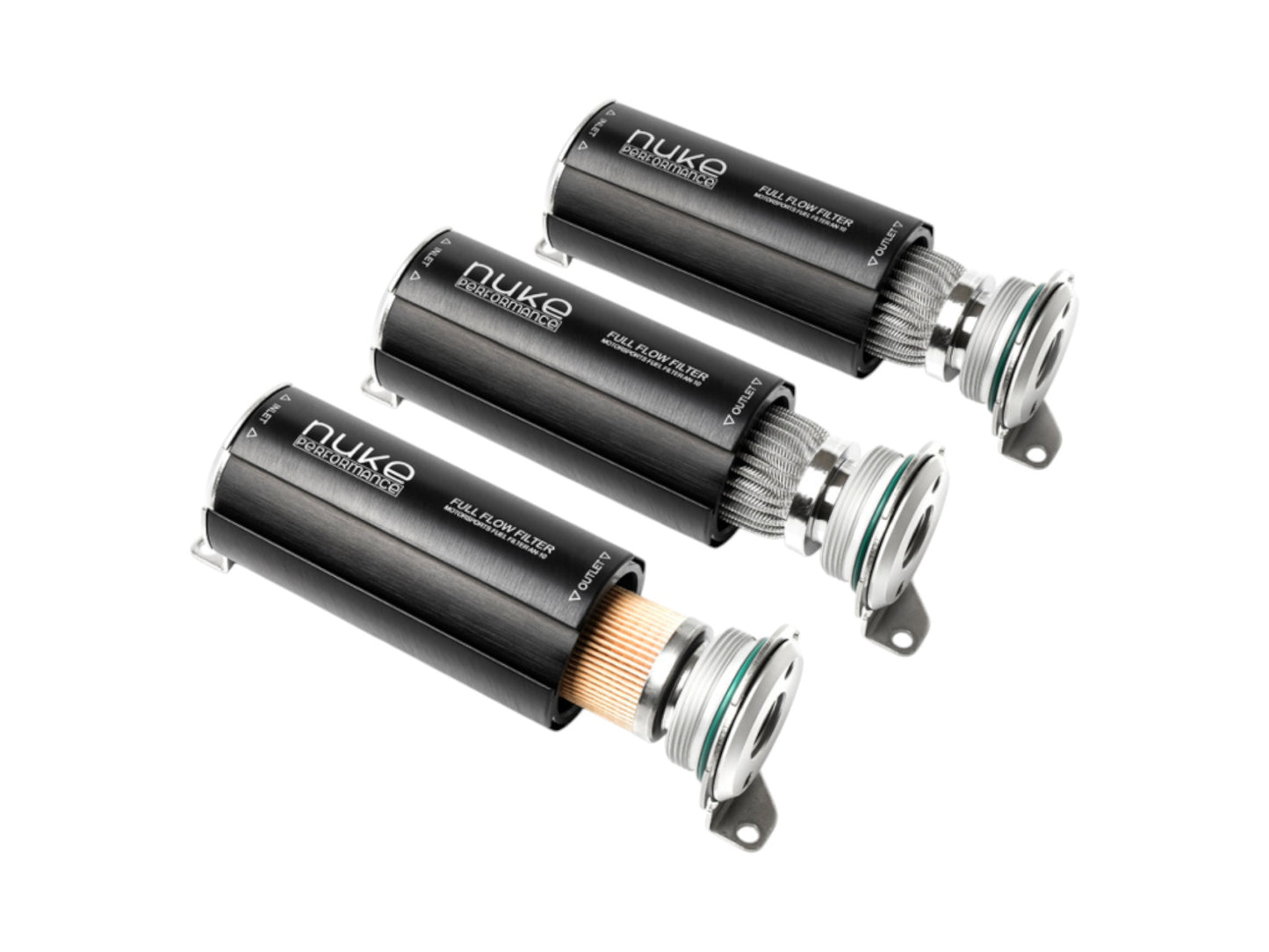 Nuke Performance Fuel Filter 100 micron AN-10 (Stainless Steel Element)