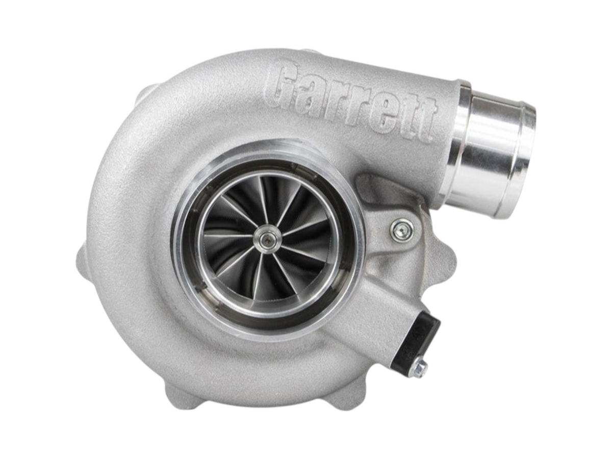 KKD motorsport Garrett G-Series II G25-700 supercore turbocharger featuring a silver compressor housing and turbine wheel