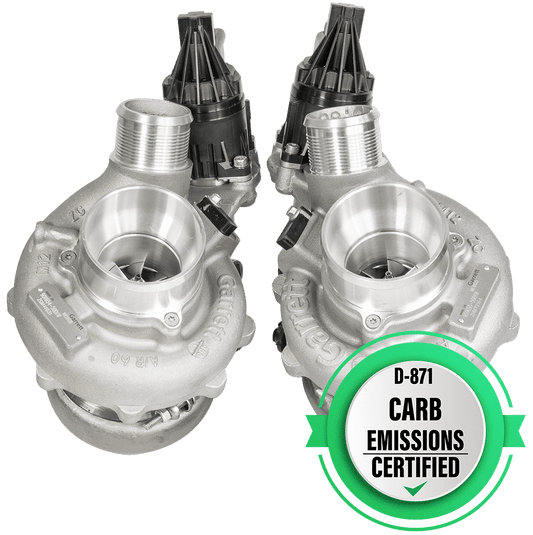 Garrett PowerMax Turboahdin 2017 - 2021 Ford F150 3.5L Stage 2 Kit - Left & Right (OE size & 2.75" comp Housing inlets included)