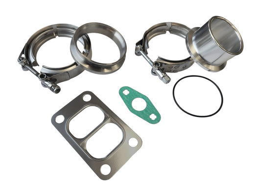 Holset HX35 Asennussarja (Downpipe lähtö V-Band 3'' keskittävä + Letkulähtö + Tiivistesarja)