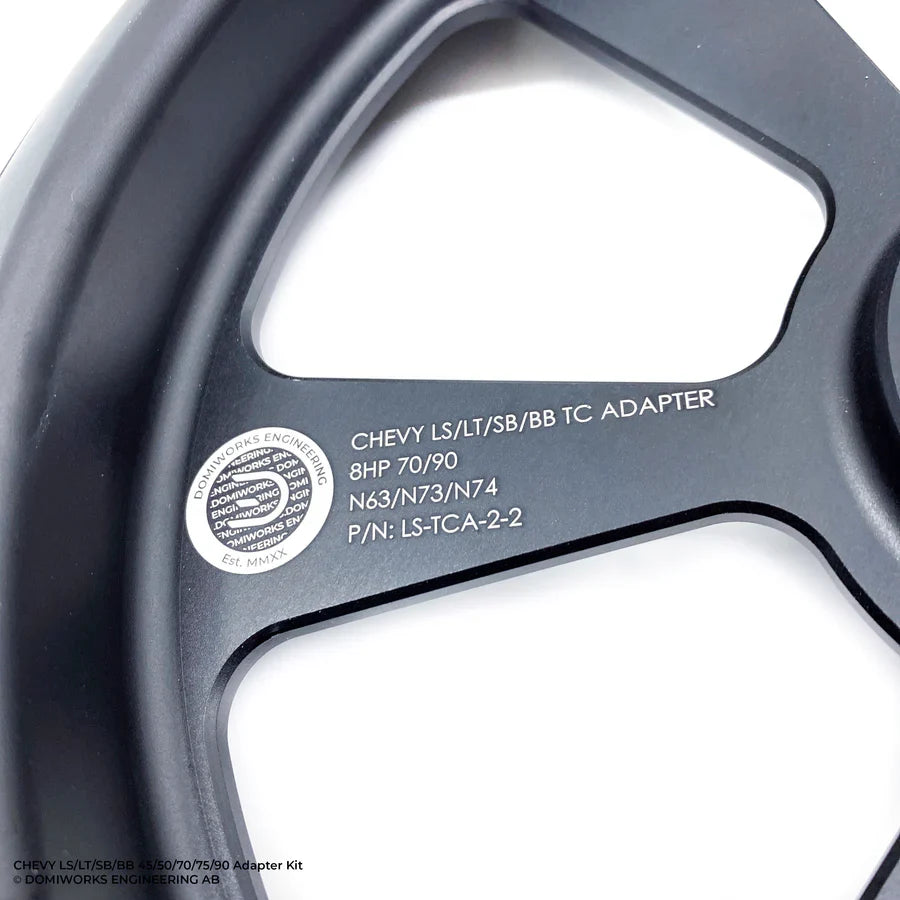 Chevy LS/LT/SB/BB - BMW 8HP 45/50/70/75 B48 N57 B57 B58 Adapterisarja