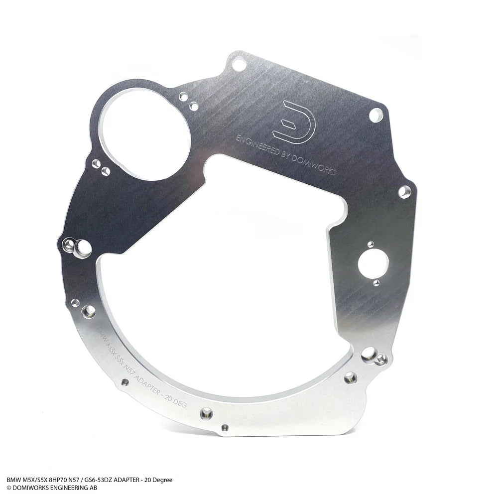 BMW M5x/S5x - 8HP 45/50/70/75 N57 B57 B58 Adapterisarja - M20, 20 Degree Tilt