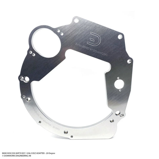 BMW M5x/S5x - 8HP 45/50/70/75 N57 B57 B58 Adapterisarja - M20, 20 Degree Tilt