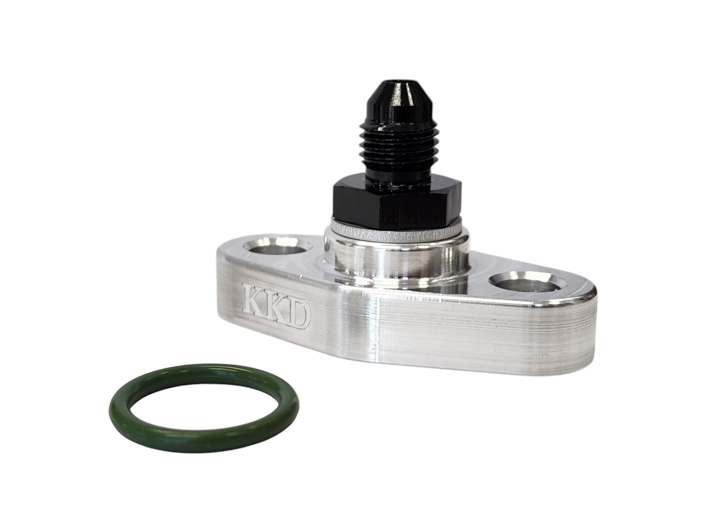 KKD Öljyntulo Laippa Billet (pulttijako 38mm) + Lähtöliitin AN4 + Tiiviste