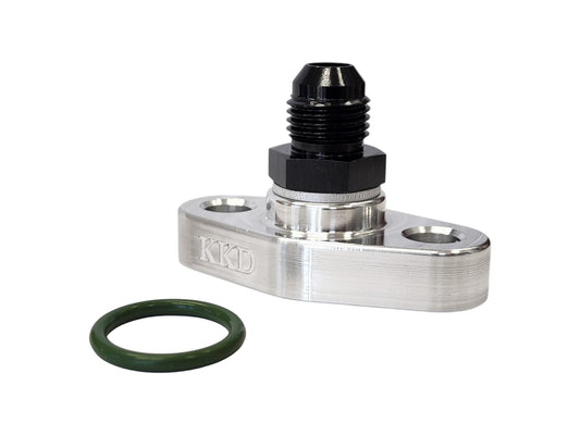 KKD Öljyntulo Laippa Billet (pulttijako 38mm) + Lähtöliitin AN6 + Tiiviste