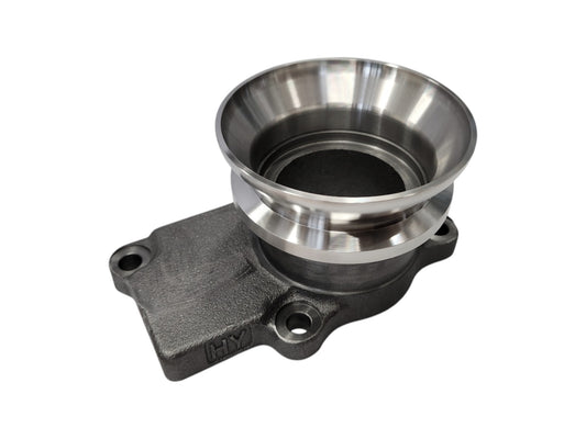 Downpipe lähtö 4-bolt - V-Band valurautainen + Keskittävä V-Band 3,5'' (Holset HE221W)