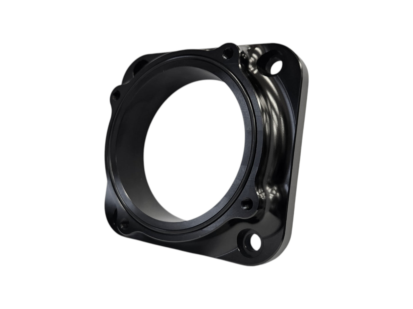 KKD motorsport Kaasuläpän Billet Adapterilaippa (82mm Bosch) Musta