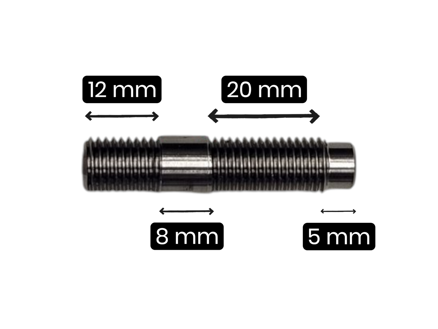KKD motorsport Titaaninen Pakosarjan Pinnapultti / Mutteri / Prikka (M10 x 1,25)