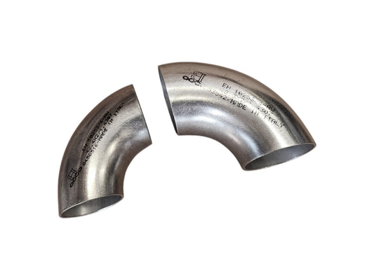 Käyrä 90° (42,4mm) RST AISI 304L POISTOTUOTE