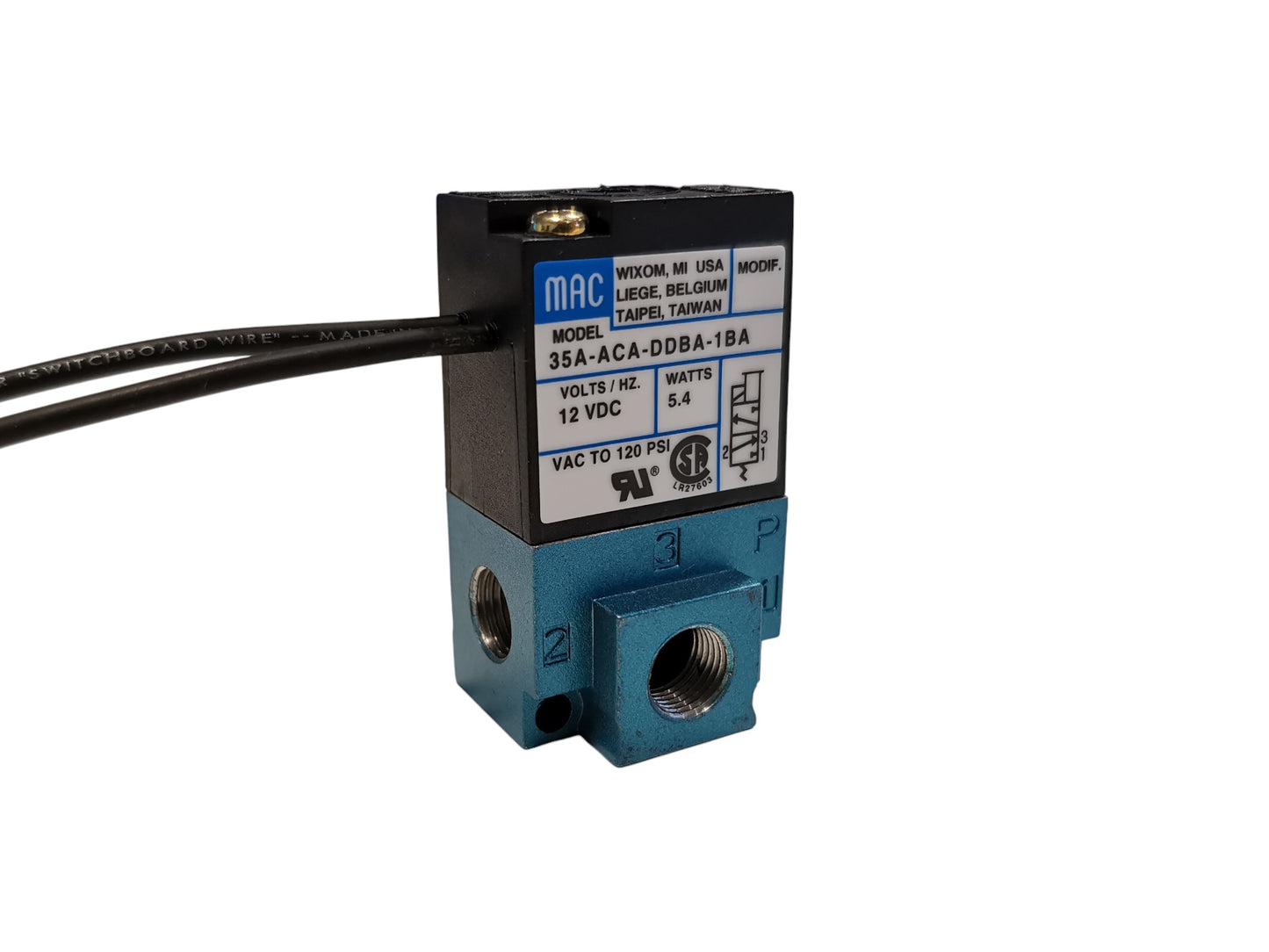 MAC Valves Hukkaportin ohjaussolenoidi 3 - tie